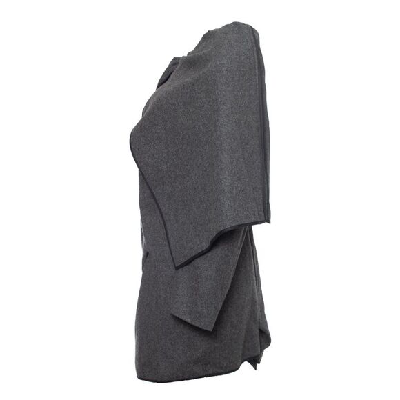 Comme des Garçons gray wool asymmetric coat